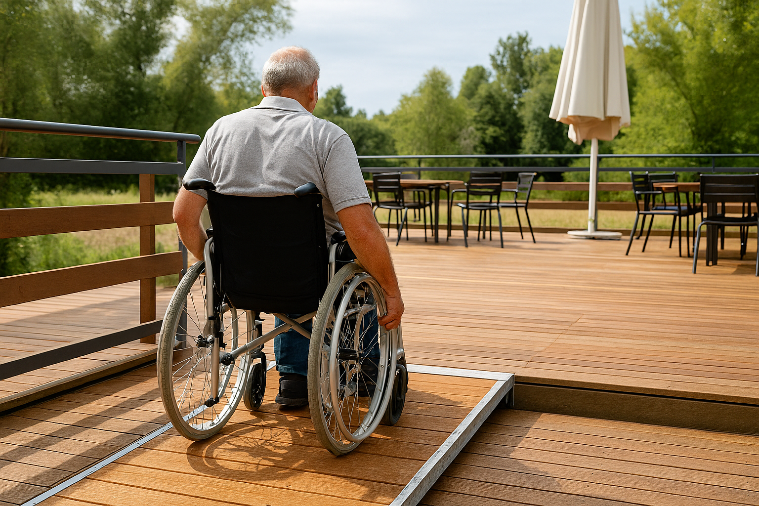 Terrasse accessible PMR